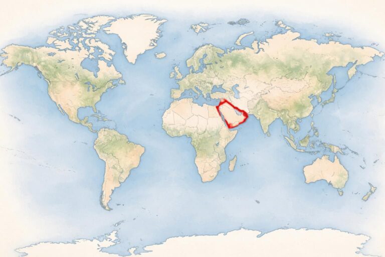 découvrez l'emplacement exact de l'arabie saoudite sur la carte du monde et explorez ses frontières géographiques, sa position stratégique au moyen-orient, et ses pays voisins.