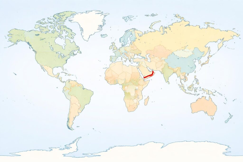 découvrez la localisation exacte des émirats arabes unis sur la carte du monde et apprenez-en plus sur ce pays du moyen-orient, situé entre l'arabie saoudite et oman.