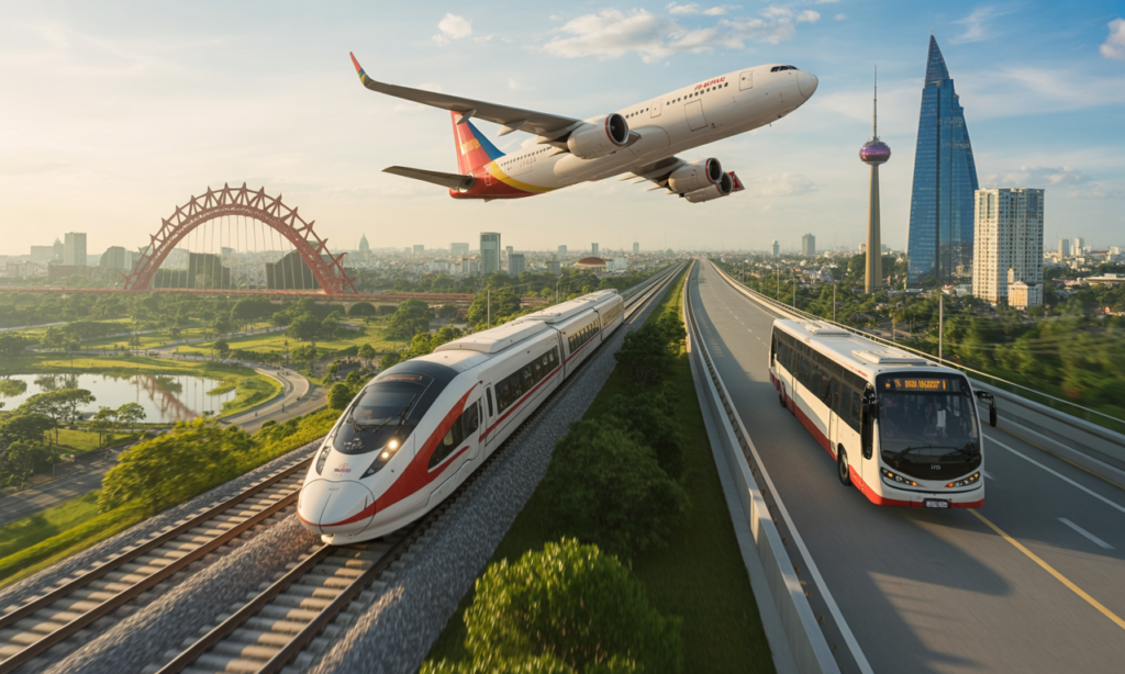 découvrez les différentes options pour voyager facilement entre hanoï et ho chi minh, incluant avion, train, bus et conseils pratiques pour un déplacement réussi au vietnam.