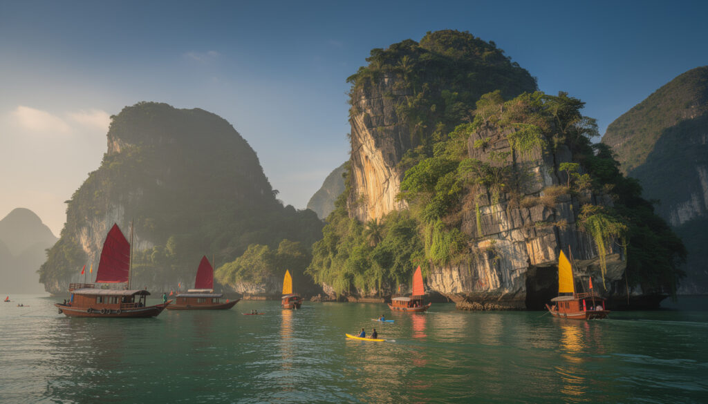 découvrez les activités incontournables dans la baie de bai tu long à ha long : croisières, kayak, visites de grottes et plages paradisiaques pour une expérience inoubliable.