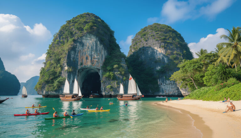 découvrez les activités incontournables à faire dans la baie de lan ha à cat ba : excursions en bateau, kayak, plongée et exploration de paysages naturels préservés.