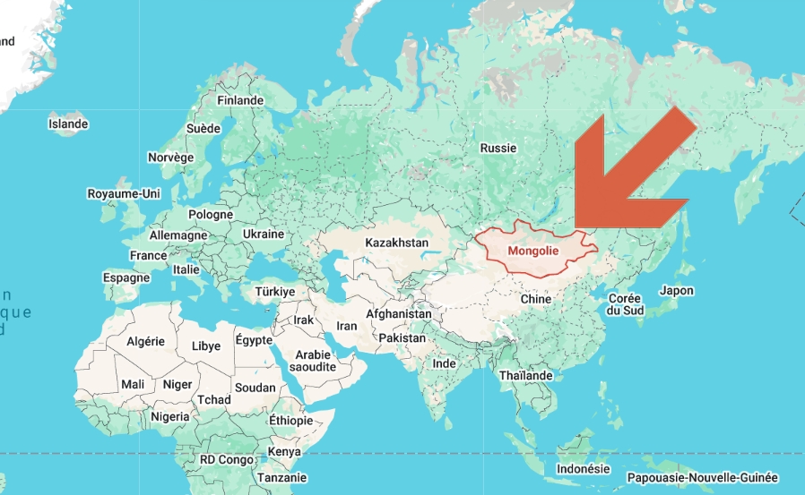 Où se trouve la Mongolie sur la carte du monde ?