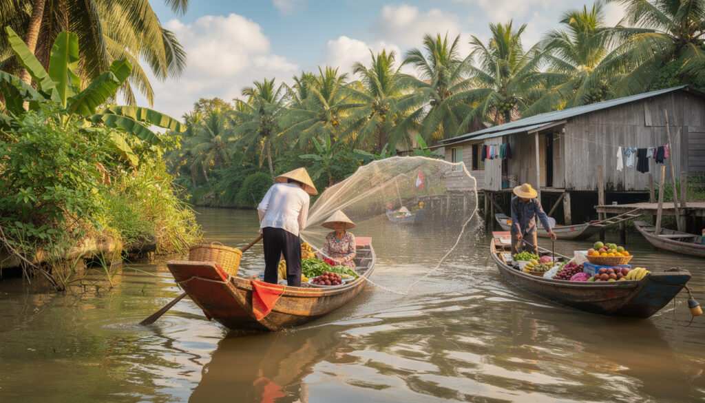 découvrez les meilleures activités et sites à explorer dans le delta du mékong, entre can tho et ben tre : marchés flottants, balades en bateau, villages authentiques et dégustation de spécialités locales.