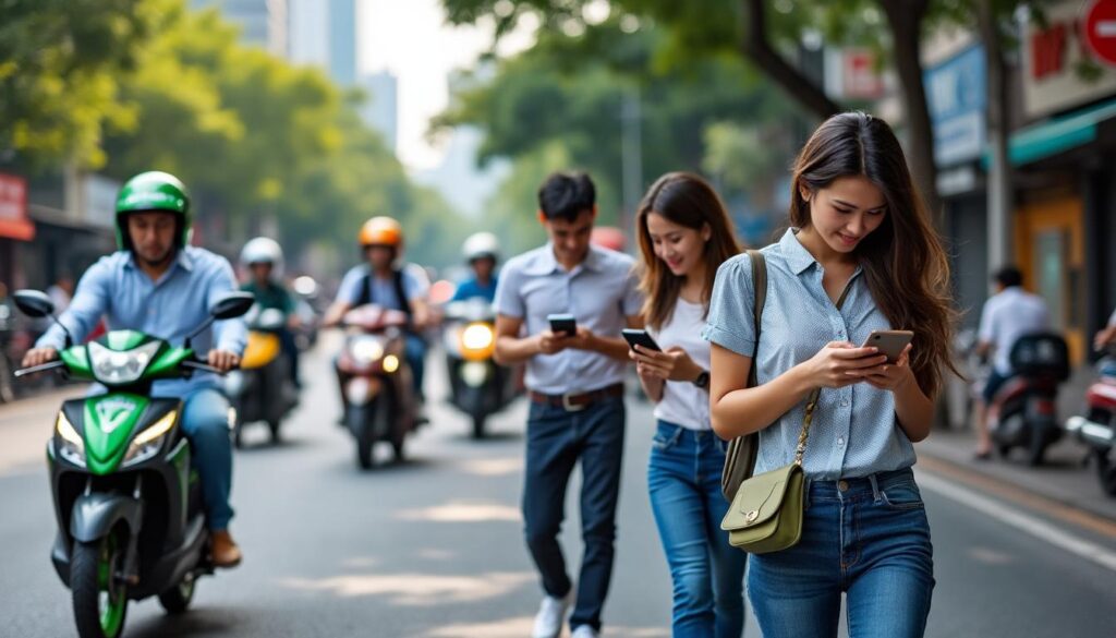 découvrez les applications indispensables pour voyager au vietnam : grab pour vos trajets, google maps pour la navigation en temps réel, et maps.me pour un accès hors ligne à vos cartes.