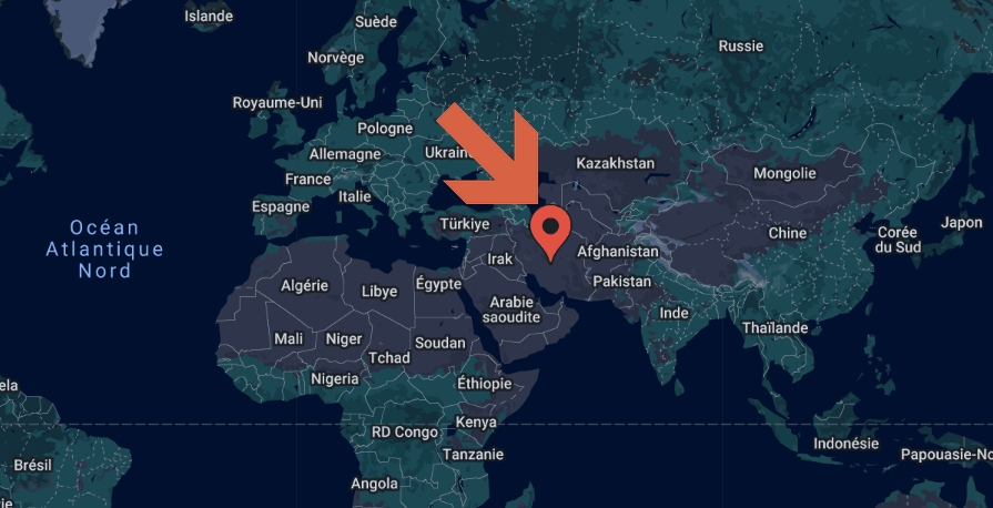 Où se trouve l’Iran sur la carte du monde ?