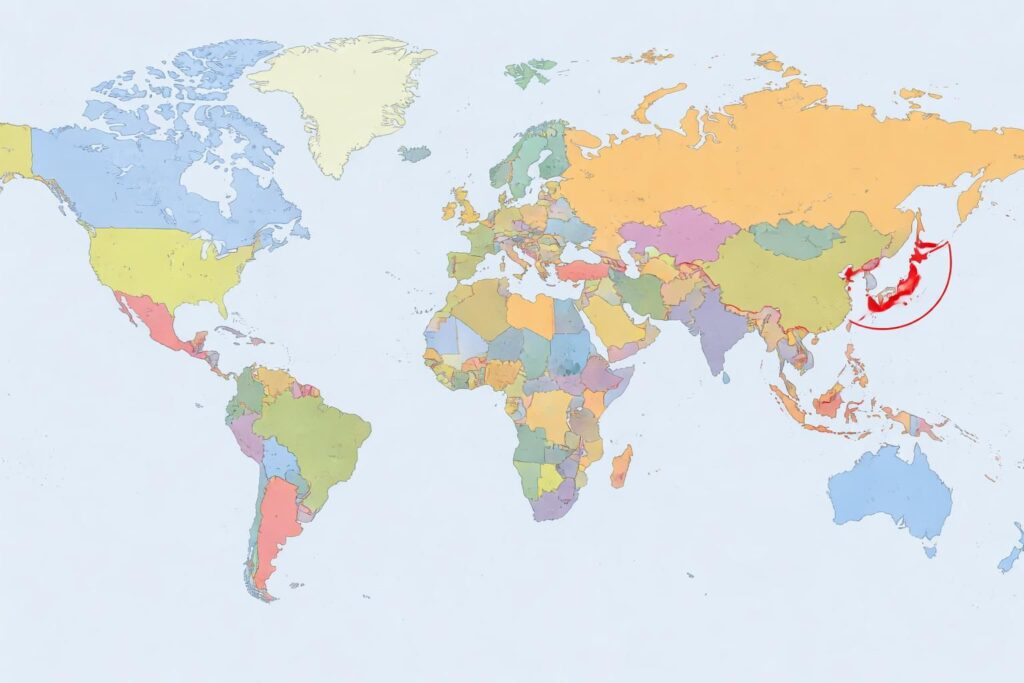 découvrez la localisation précise du japon sur la carte du monde et explorez sa position géographique en asie de l'est.