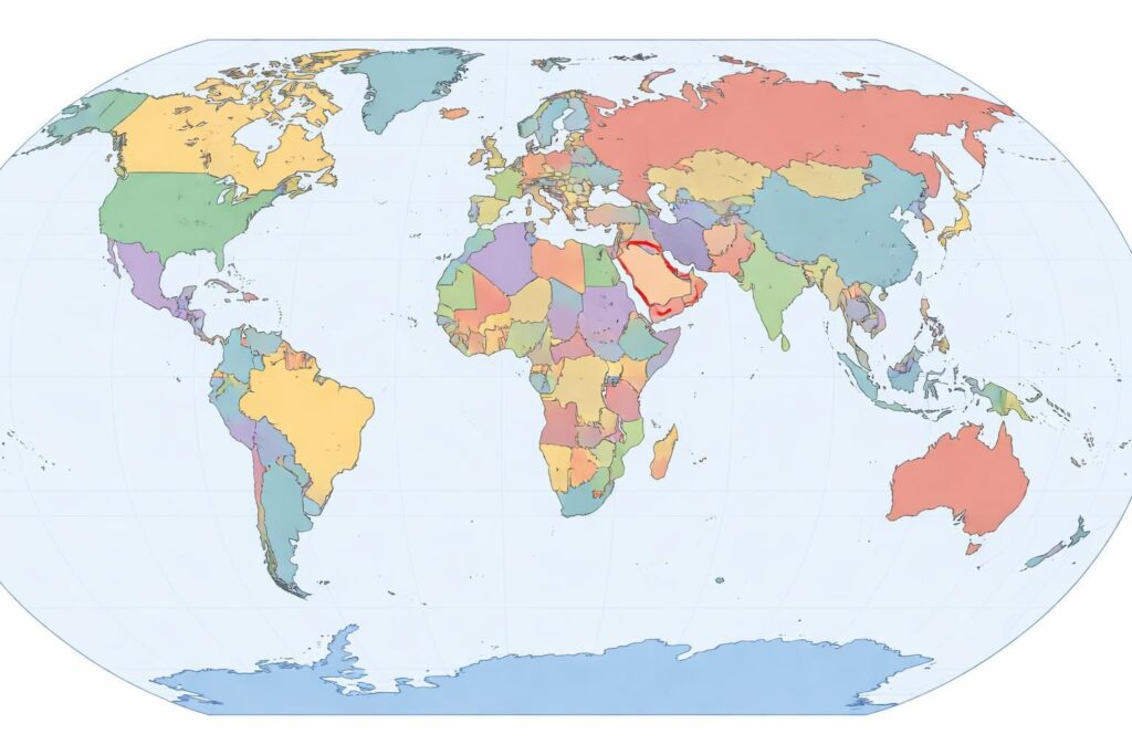 découvrez l'emplacement précis du koweït sur la carte du monde et apprenez-en plus sur sa situation géographique au moyen-orient.