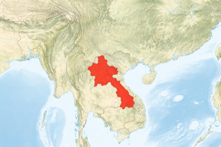 découvrez l'emplacement précis du laos sur la carte du monde et explorez sa position géographique en asie du sud-est.
