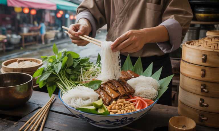 découvrez l'origine du bo bun, ce plat vietnamien populaire, et apprenez qui a inventé cette délicieuse recette pleine de saveurs.