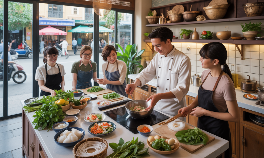 découvrez les meilleures écoles et ateliers pour apprendre à cuisiner des plats vietnamiens authentiques à hanoï et saïgon. expériences culinaires uniques au cœur du vietnam.